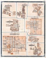 Brownsburgh, Plainfield, Jamestown, Thorntown, Danville, Crawfordsville, Waveland, Ladoga, Indiana State Atlas 1876